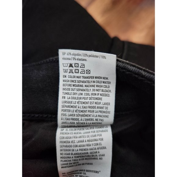 American Eagle High-Waisted Next Level Stretch Jegging | Black | US 8 Short - Picture 5 of 7